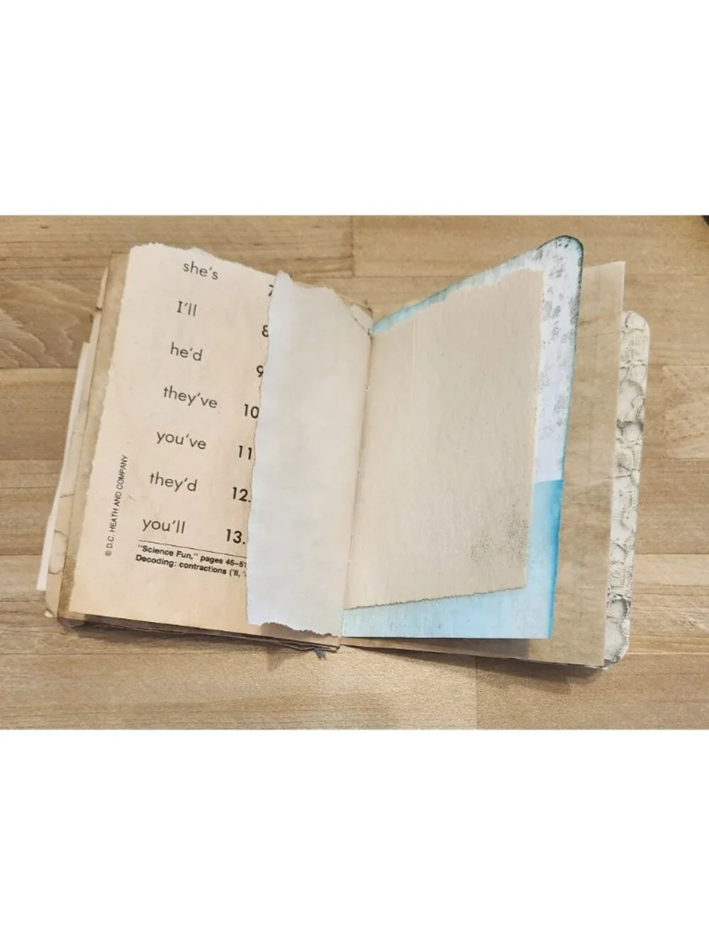 Junk Journal Made with Coffee Dyed Paper Handmade 64 pages